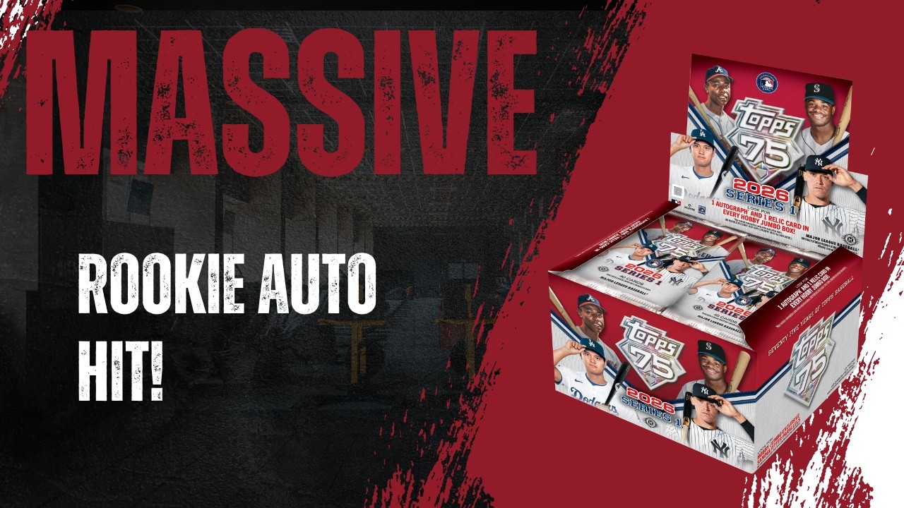 Огромный успех! Распаковка большой коробки с коллекционными карточками Topps Series 1 2026 года.
