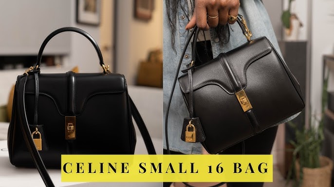 CELINE MINI 16 BAG REVIEW  Blackpink Lisa's Go-To Mini Bag 🖤 