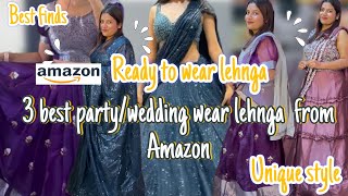 Stylish Amazon Lehengas for Weddings & Parties | Ready-to-Wear with Cancan #lehnga #amazonhaul