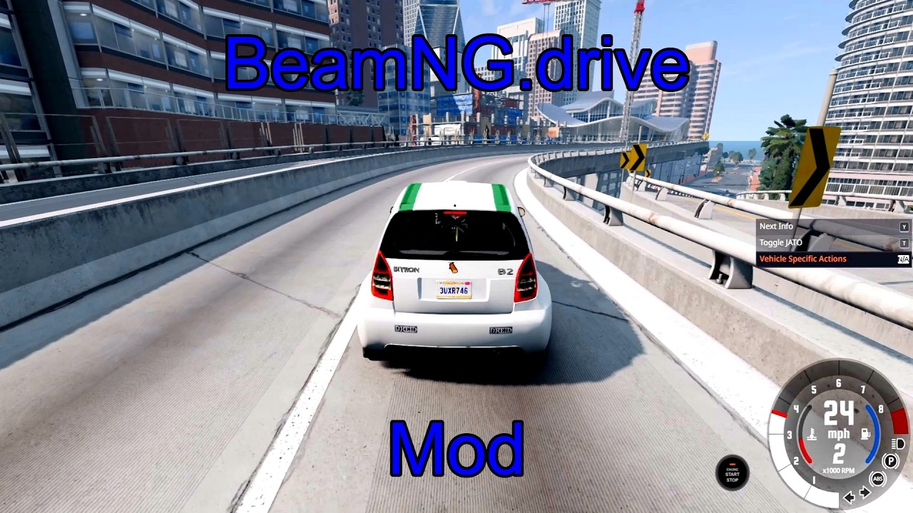 BeamNG.drive Bitron B2 French Hatchback | Realistic Physics, ESC & GPS