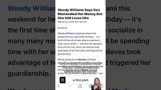 Wendy Williams’ Son & Ex Husband Stealing Money From Her #blinditems
