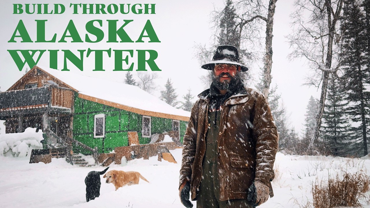 FIGHTING WINTER to FINISH OUR CABIN