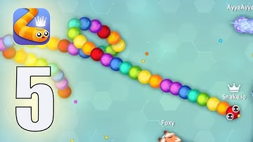 SNAKE.IO🐍HOW TO CIRCLE TOP O1 SNAKE THE MAP-Gameplay Walkthrough Part 5 - (iOS, Android) #snakegame
