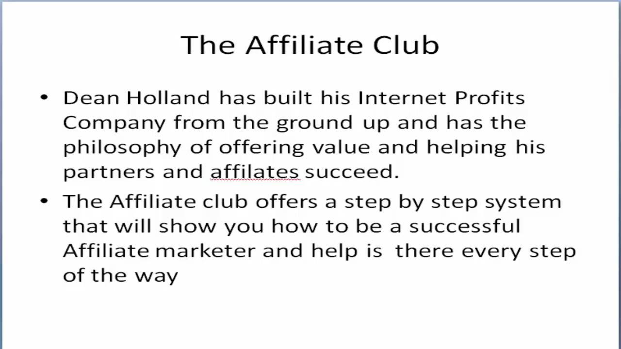 The Affiliate Marketers Playbook Dean Holland