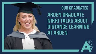 Student Nikki talks about studying online with Arden University for a HND and a Bachelor's degree!