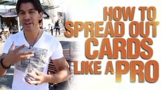 How To Spread Out A Deck Of Cards - Ep #2 - Sleight Of Hand With Cards thumbnail