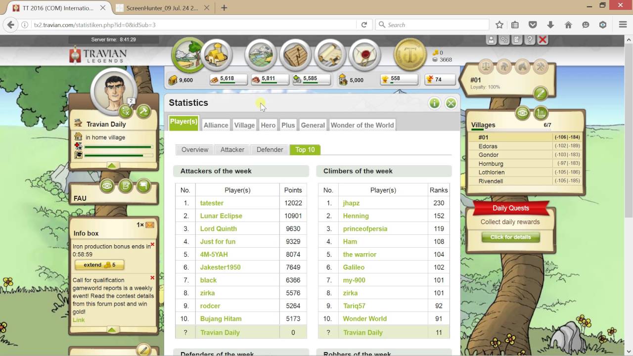 Travian Tournament 2016 - Quest for top 10 begins! #6