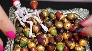 How To Make Acorn Beads with Polymer Clay @TurtleSoupBeads