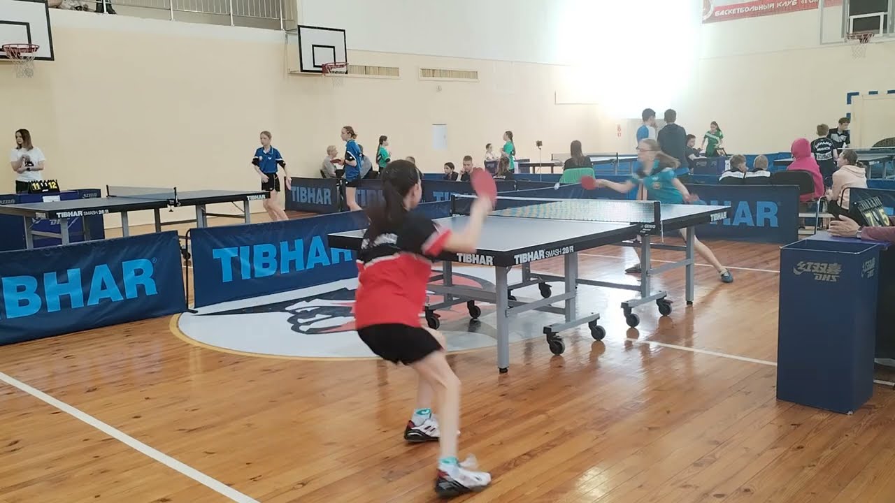 Фан Р.(Витебск) : Тихомирова С.(Минск). Командное первенство РБ. Tabletennis.