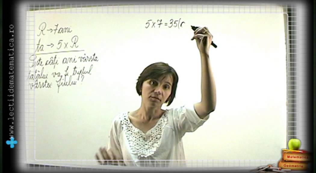 Video – Problemă rezolvată legată de vârstă / Clasa 4