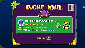 #12 BUTTON MASHER (by ViPriN & More) [100%]