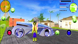 Green Monster Stickman Rope Hero #3 screenshot 3