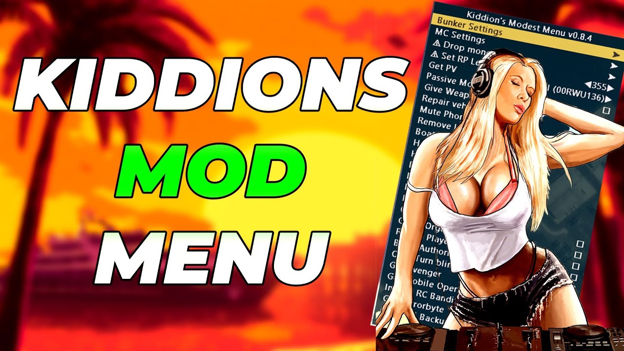 GTA 5 Mod Menu GTA V Online Hack Kiddions Mod Menu Download YouTube