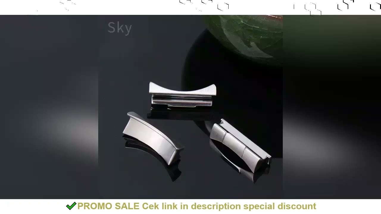 For Rolex Daytona Black Green Water Ghost Log Watch Arc Interface Solid Stainless Steel Silver End L