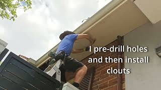 How to replace wooden Fascia and eaves