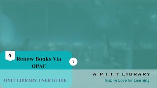 Renew Books Via OPAC screenshot 3