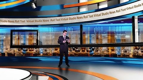 Create a Virtual News Studio Video with a Green Screen Person - MakeWebVideo.com