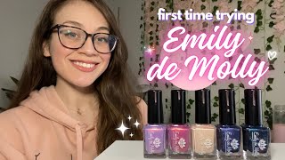 These Took Me By Surprise Trying Emily De Molly For The First Time Mini Haul Swatch Review