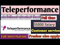 Teleperformance/Customer support/35000 salary/Fresher also apply/WFH #viralvideo #remotework #job