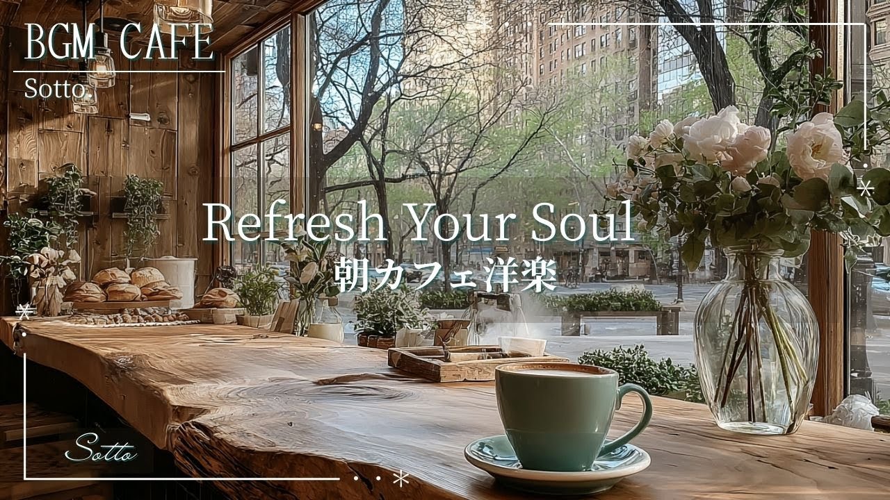 Positive Morning Acoustic to Refresh Your Mood & Start Happy | 1日を前向きに始める 朝カフェBGM