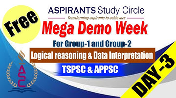 Logical reasoning & Data Interpretation Free Mega Demo Week  Aspirants Study Circle