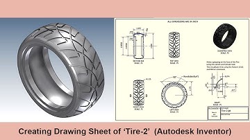 Drawing Sheet Tutorial || Tire-2 || Autodesk Inventor