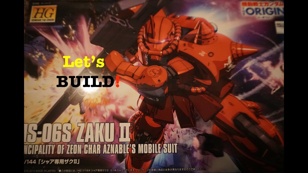 LETS BUILD GUNDAM MS-06S ZAKU II THIS WAS TOUGH!