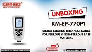 KM-EP-770P1  Digital coating thickness gauge for ferrous and non-ferrous base material | Unboxing