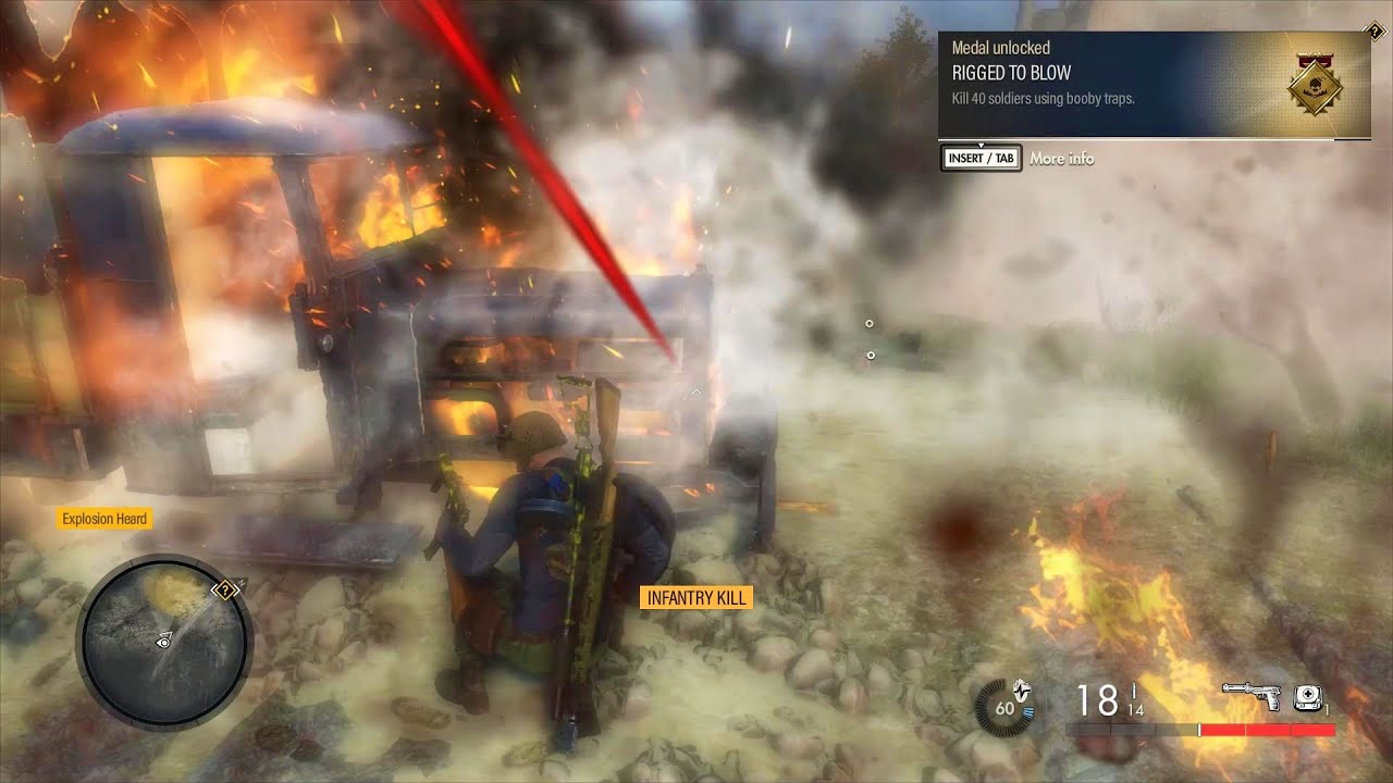 Sniper Elite 5 PC: 'Rigged To Blow" Gold Medal !