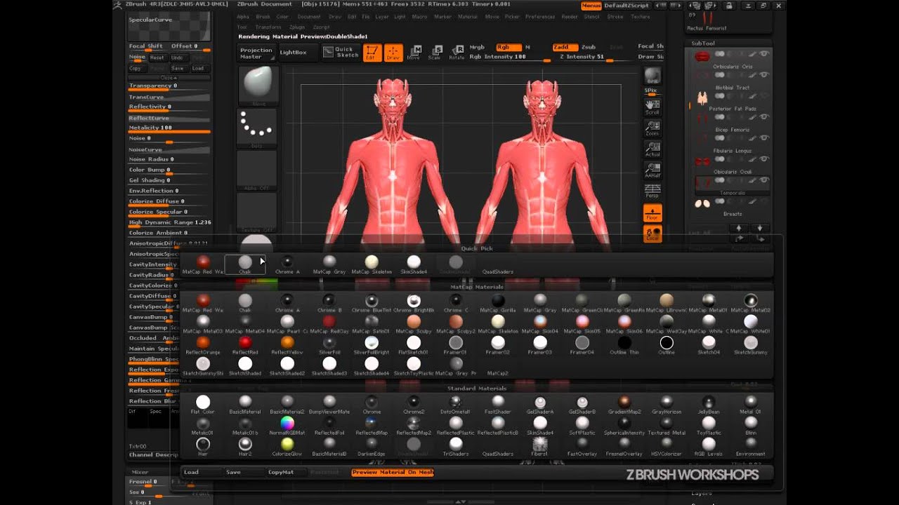 ZBrush Material System Using The Mixer YouTube