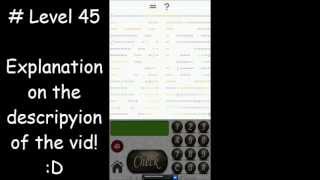 100 Codes level 45 Walkthrough