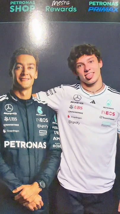 Kimi's photo booth fun 😂 #f1 #mercedesf1 #kimiantonelli