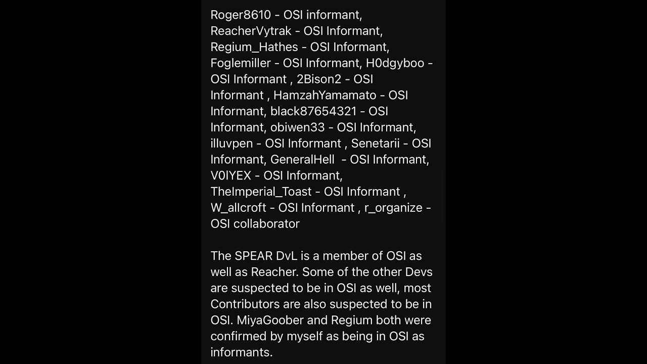 ROBLOX CITY-17 OSI LIST EXPOSED - YouTube