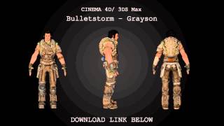 Cinema 4D/ 3DS Max | Bulletstorm Greyson Model Download