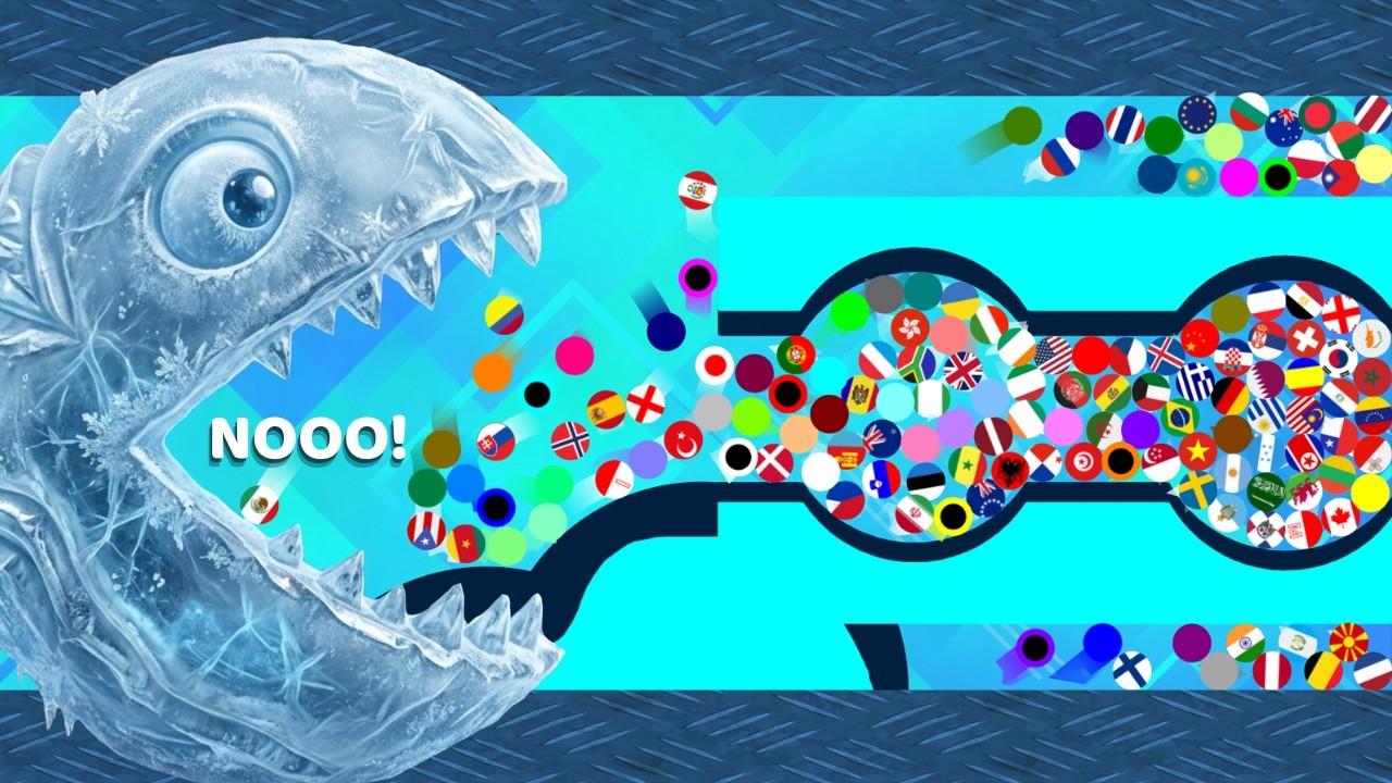 Escape From The Ice Pacman! ️ | Marble Race - YouTube