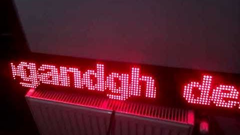 DMD with arduino mega controller