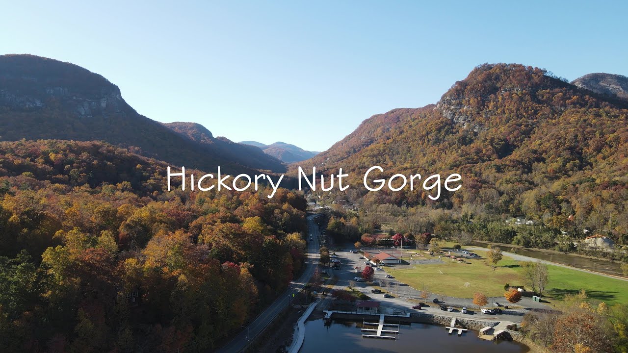 Chimney Rock - Hickory Nut Gorge Aerial Footage