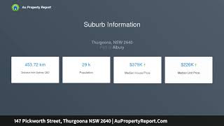 147 Pickworth Street, Thurgoona NSW 2640 | AuPropertyReport.Com