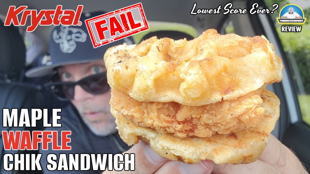 Krystal® Maple Waffle Chik Sandwich Review Fail! 🧇🐔 | Are You Joking? | theendorsement