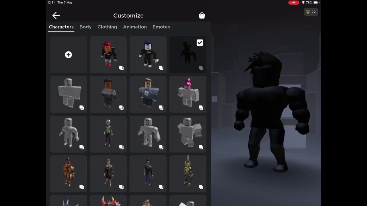 Roblox Tutorial] How to make a All black avatar/Character on