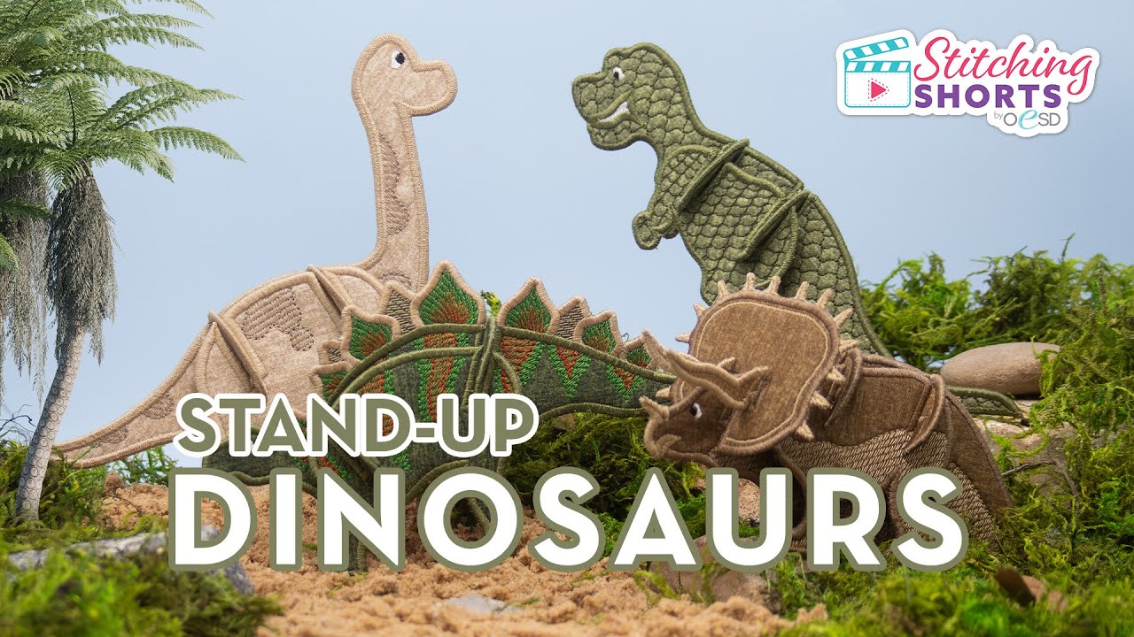 Машинная вышивка «Динозавры» — это потрясающее развлечение!