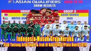 Indonesia Masuk Grup Neraka! Siap Tantang Arab Saudi & Irak di Kualifikasi Piala Dunia 2026