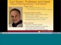 Carl Rosen 5 Minute Talk Carl Rosen 5 Minute Talk