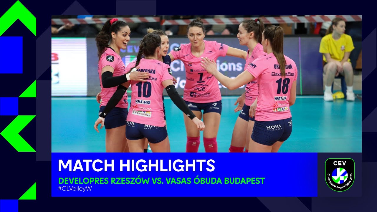 Highlights | Developres RZESZÓW vs. Vasas Óbuda BUDAPEST | CEV Champions League Volley 2023