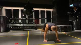 SIDE SHUFFLE + PUSH UP