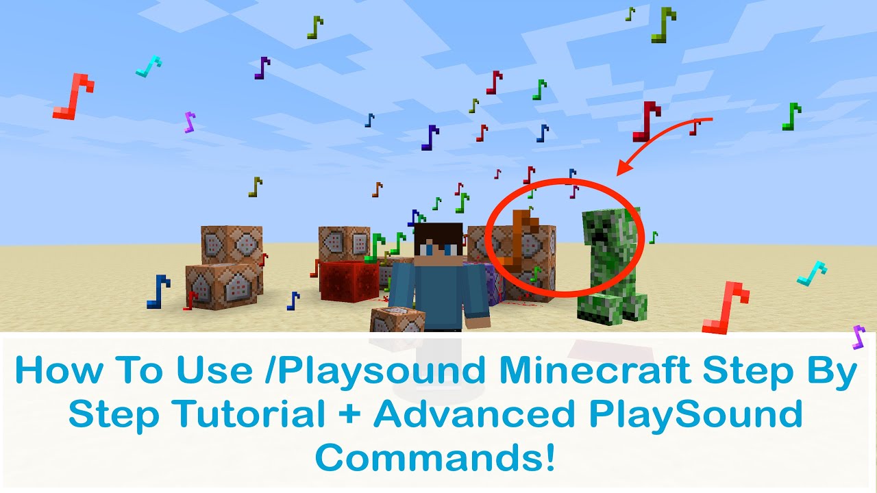 Minecraft Playsound Command Tutorial And Video Tutorial