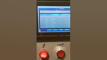 PLC machine working