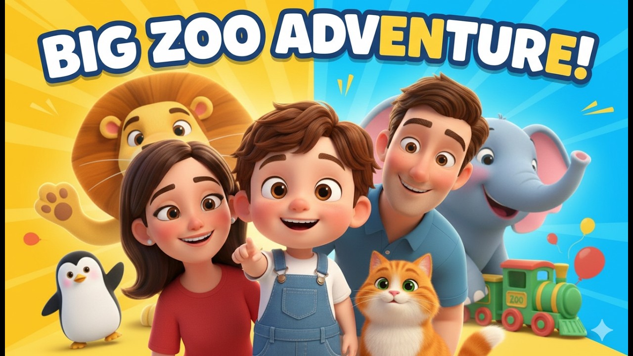 Малыш Бигбен отправился в зоопарк! 🦁🚂 Интересные факты для детей | Пингвины, львы и поездка на по...