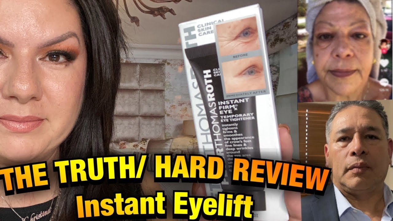 INSTANT EYE LIFT TRUTH THOMAS ROTH VIRTUAL EYE CREAM Multiple people review HARD REVIEW