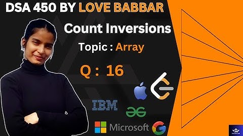 Count Inversions |Love Babbar |  @TheCode.com01 #dsa #programming